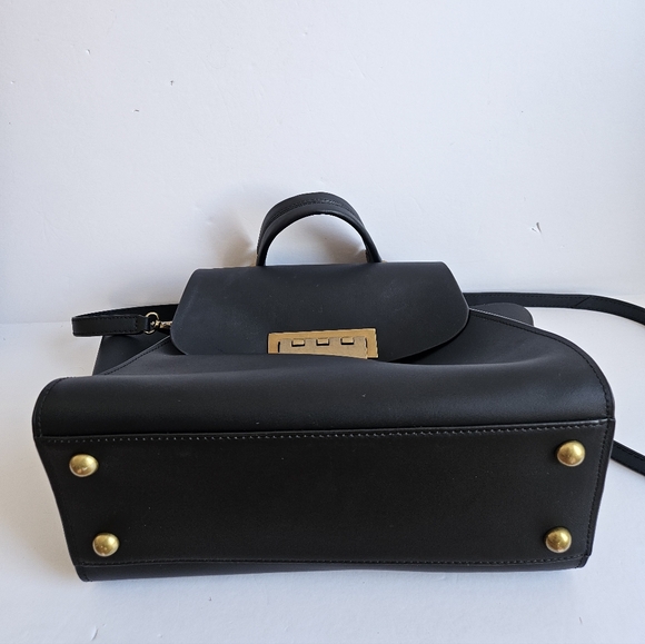 Zac Posen Black Satchel with Gold Accents - Picture 14 of 14